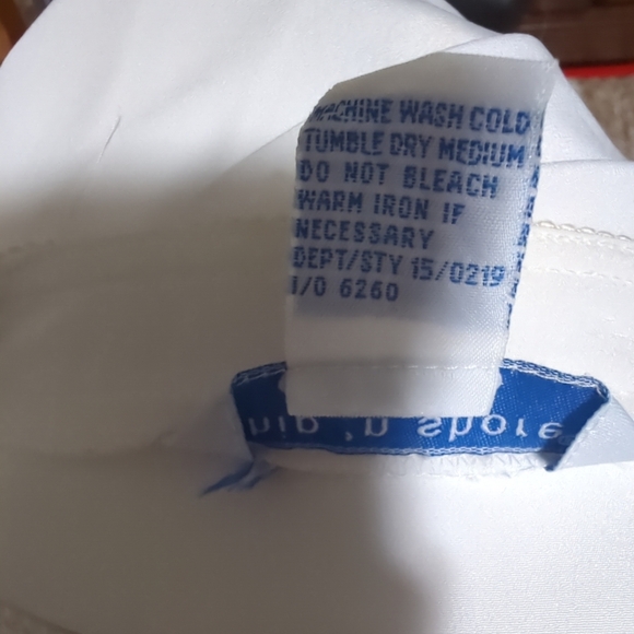 VTG Ship ' N Shore Woman White Embellished Blouse Short Sleeve Button Sz… - Picture 11 of 15